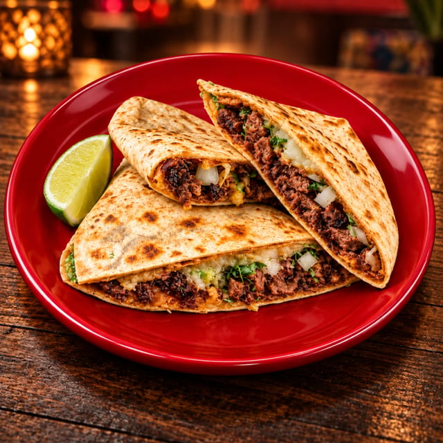 Lengua Quesadilla.