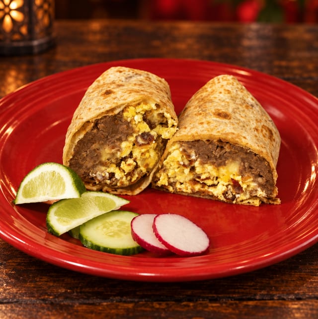 Ham Breakfast Burrito.