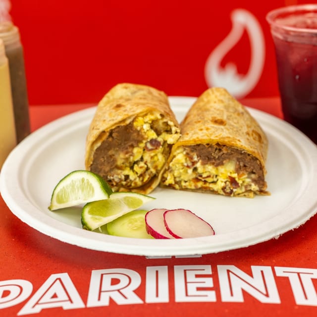 Supreme Bacon Breakfast Burrito.