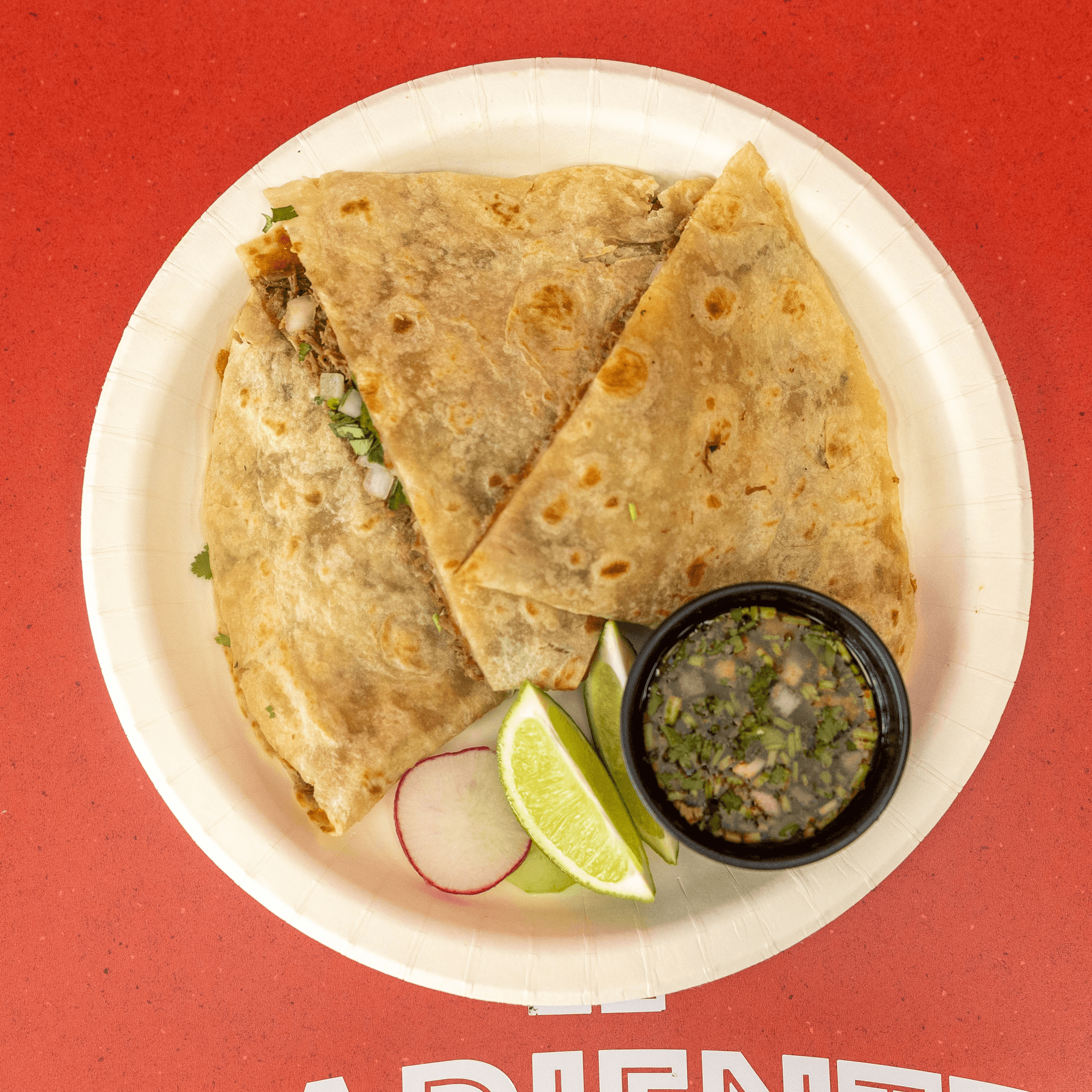 Chorizo Quesadilla.