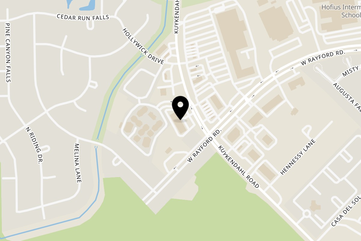 Map showing the location of El Pariente Tacos & Grill on 24211 Kuykendahl Rd Ste-120 in Tomball